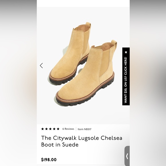 Not for sale: Madewell Leather and Suede Light Tan Boot - Picture 8 of 11